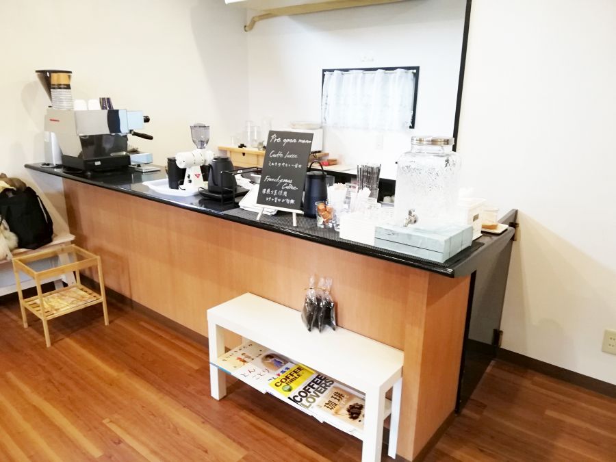 sakura coffeeのカウンター