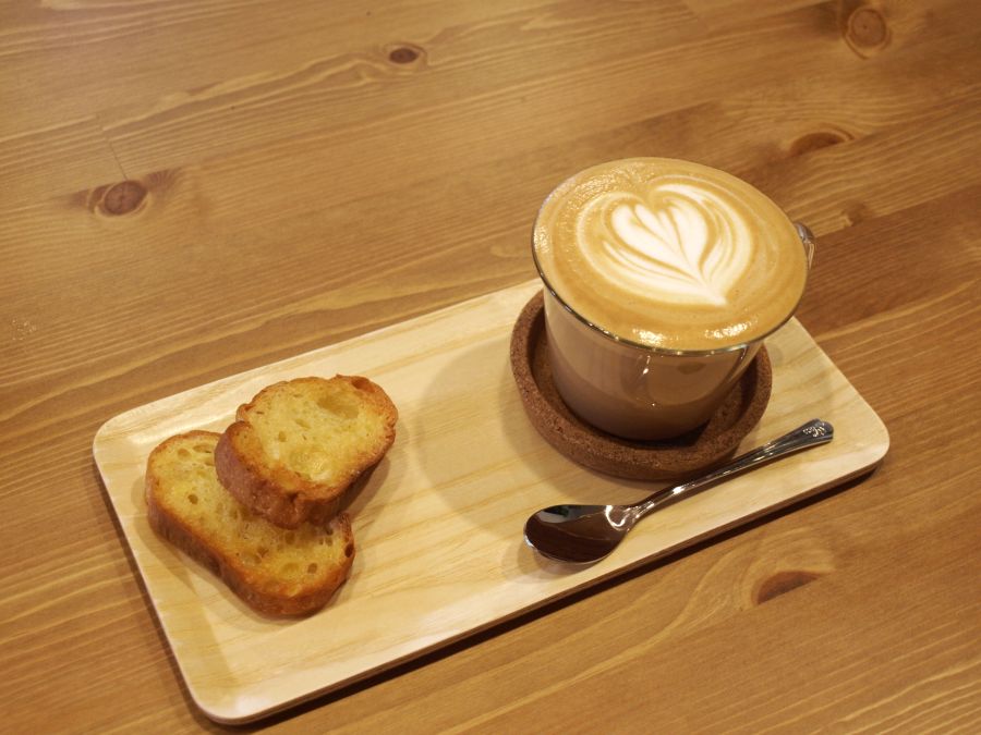 sakura coffeeのラテアート