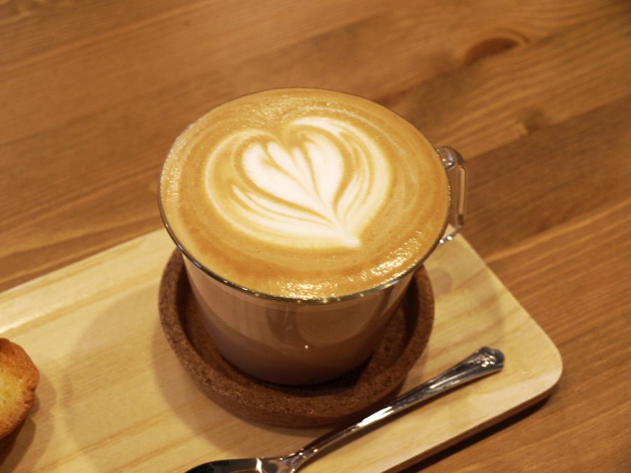 sakura coffeeのラテアート